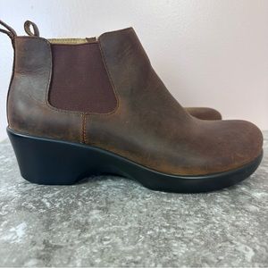 Alegria EVE-644X Brown Leather Ankle Zip Boot 40 / 9.5